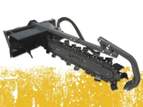 Lackender by ECS Extreme Trencher Skid Steer Attachment