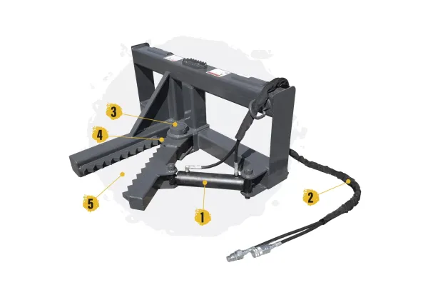 Comparing Lackender by ECS Tree Puller Skid Steer Attachments